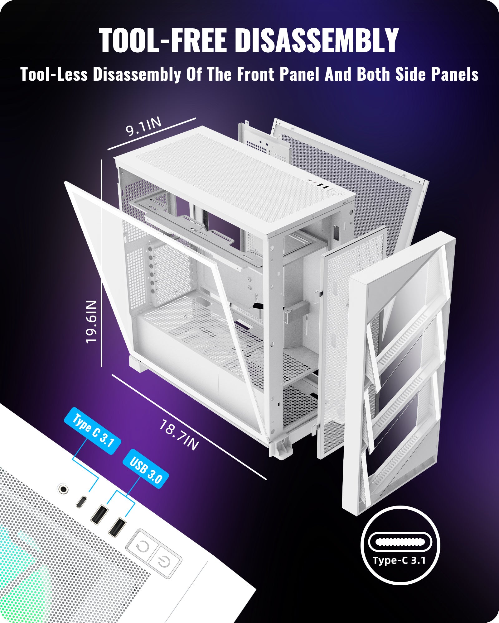 Segotec Case Segotep T3 Mid-Tower ATX Gaming PC Case – darkflashus