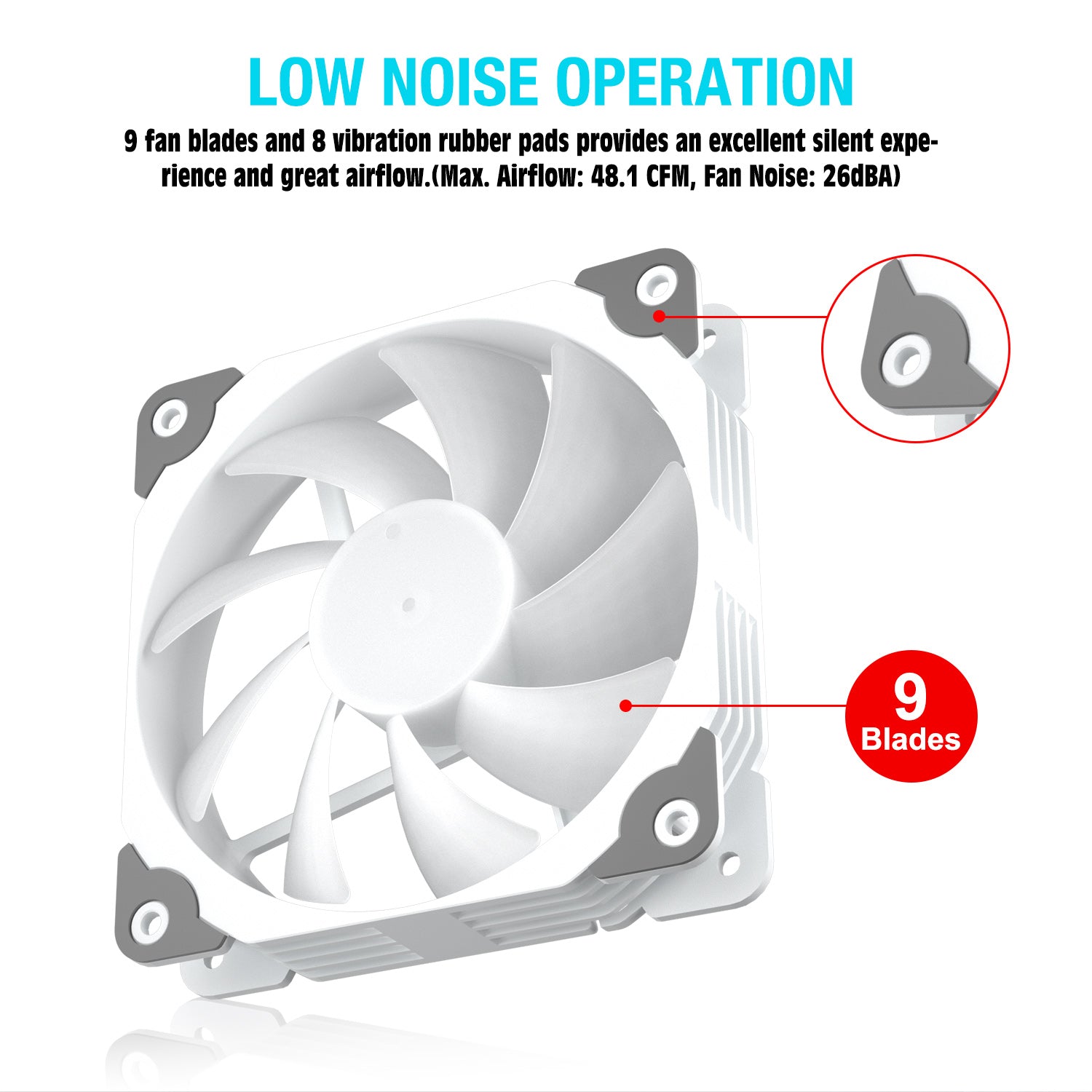 Case Fans, 120mm ARGB & PWM Cooling Fan