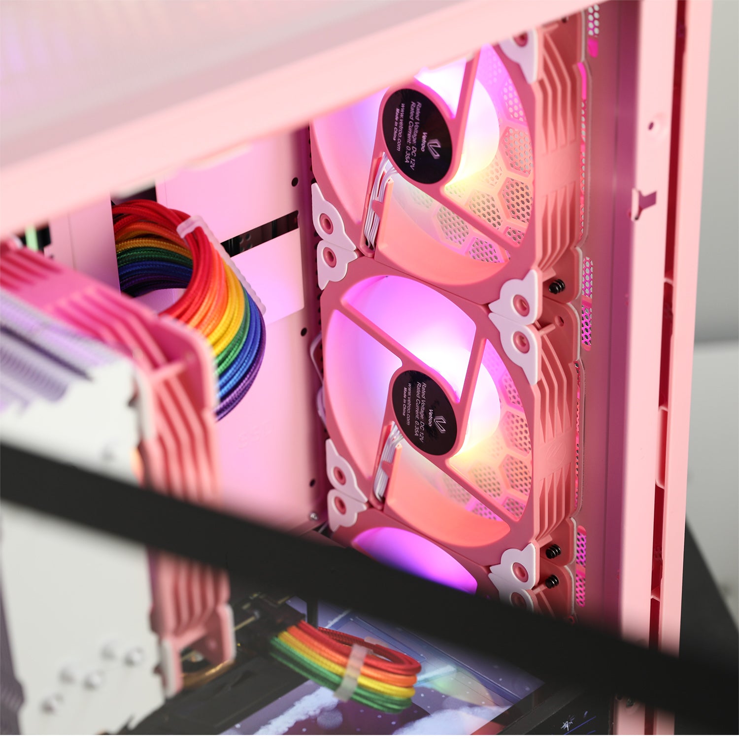 Collapsing Fan Vetroo ARGB Case Fans, 120mm ARGB & PWM Cooling Fan – darkflashus