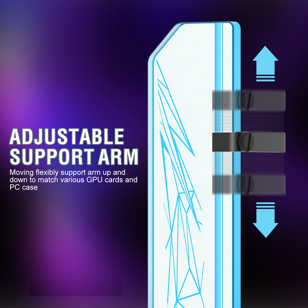 Vetroo V2 ARGB Tempered Glass GPU Support Bracket – darkflashus
