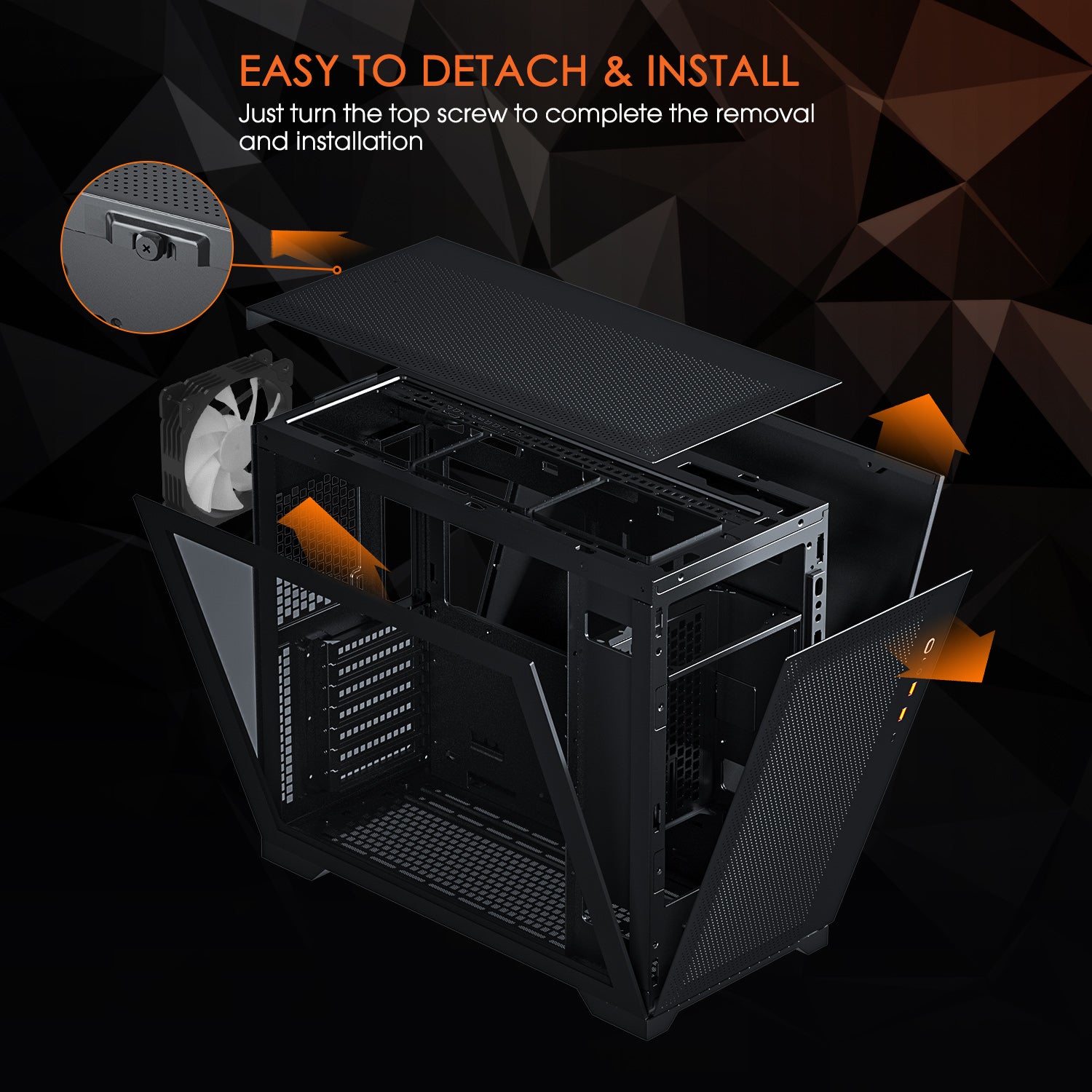 AL-MESH-7C Compact ATX PC Case – darkflashus