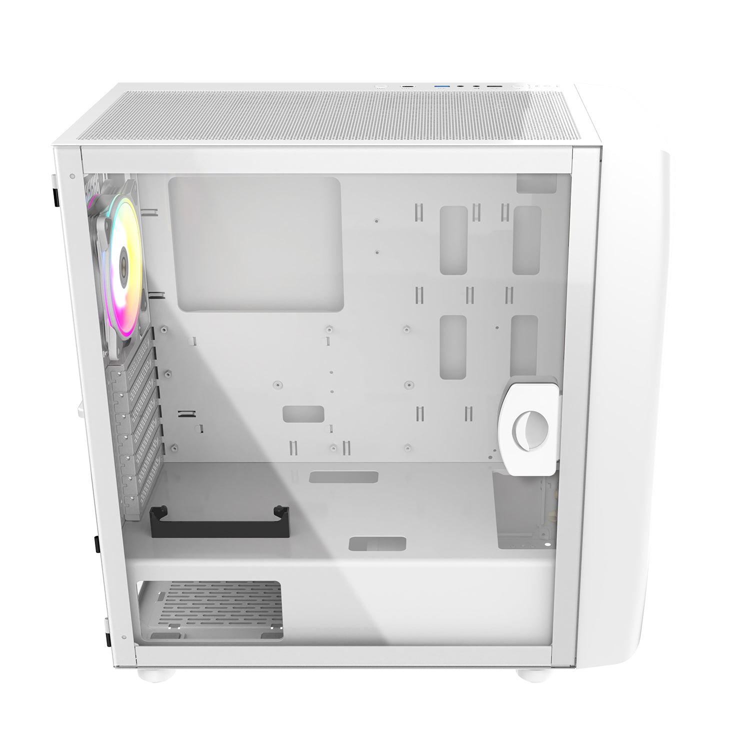 white gaming computer case